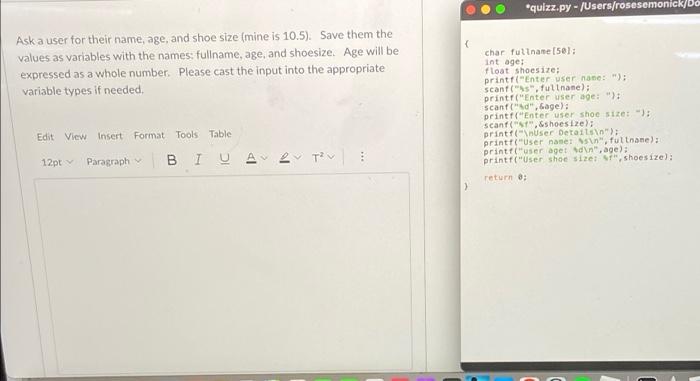 The Code On The Left Was Already Given By A Chegg Expert But The Code Doesnt Work And Has Manu Flaws Please Help 1