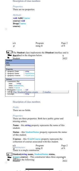 Programming Ii Student Application Studentapp A High Level View Of An Application Is Shown Below You Will Build A Sy 4