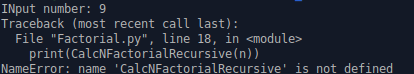 How To Successfully Run Factorial Code In Python Without Error 1