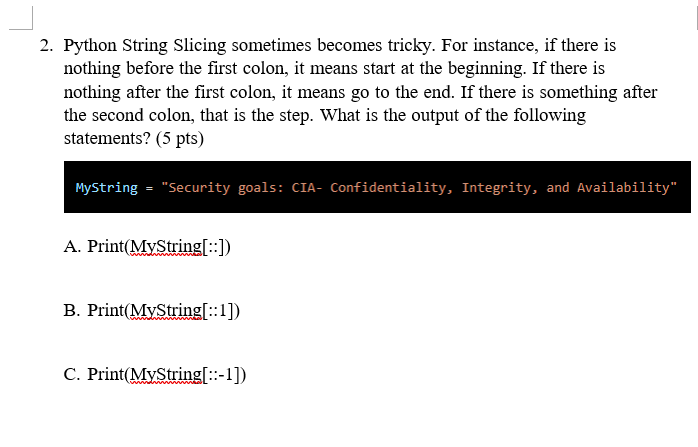 Given The Following Function Signature Which Of The Following Calls Are Valid Choose All That Apply And Explain Why 2