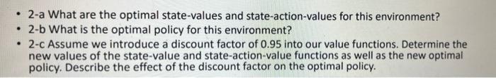 2 6pts Consider The Following Environment Represented As A Directed Graph In Which Circles Represent States Double 2
