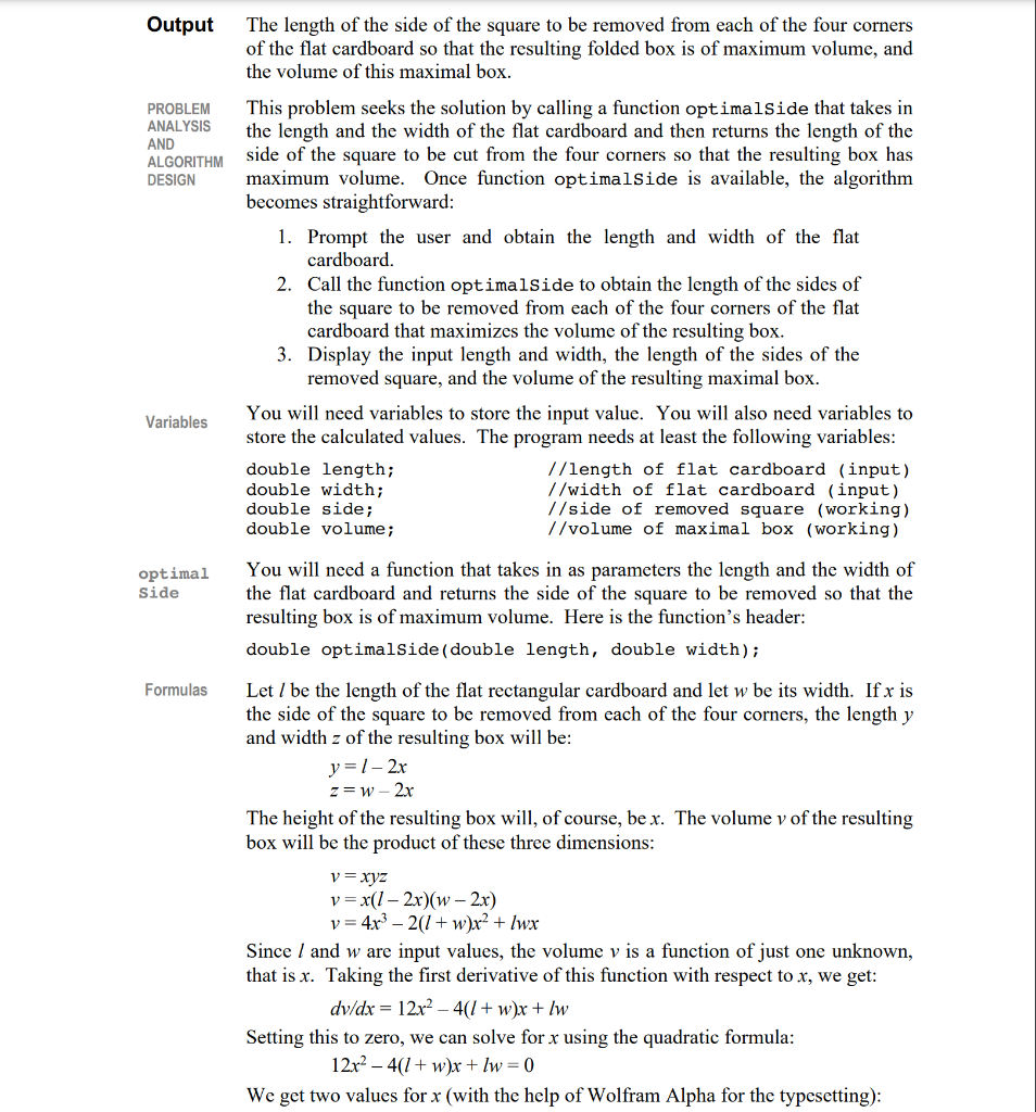 Your Fifth Assignment Is Based On Programming Exercise No 29 From Pp 464 465 Of The Textbook We Supply It Below With 2