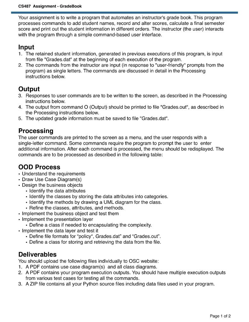 You Only Need To Analyze The Requirements And Submit Your Design Specs In Pdf Format 1