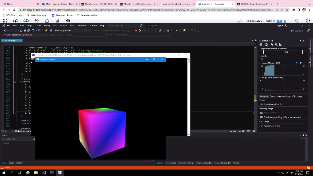 How To Make My Cube Into A Rectangular Cube Lay It Down On The Plane Code Using Glew Implements The Ucreatemes 1