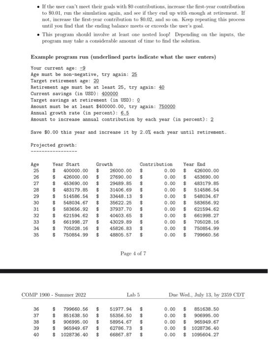 In Class We Discussed An Example Of How To Compute The Growth Of Money Over Time With Regular Annual Contributions Le 2