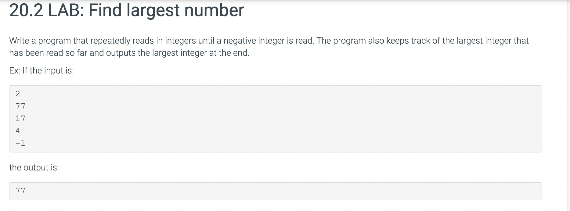 Write A Program That Repeatedly Reads In Integers Until A Negative Integer Is Read The Program Also Keeps Track Of The 1