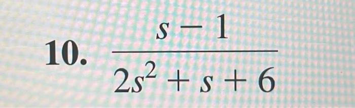 Find The Invese Of Laplace 1