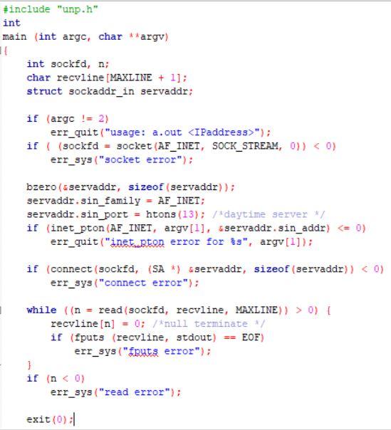Modify The First Argument To Socket In Figure 1 5 To Be 9999 Compile And Run The Program What Happens Find The Errno 1