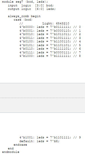 Assigned Task Seven Segment Display In The Class Notes We Presented A Seven Segment Display Driver Rtl Code For That 1