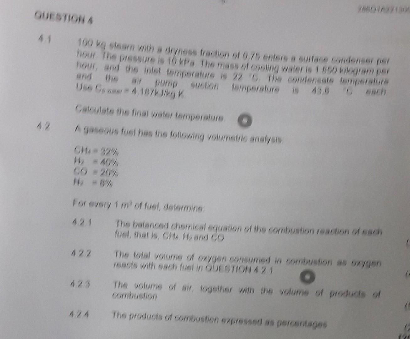Saloulate The Final Maier Tennigerature 011 97 11 40 6 29 16 8 For Every 1 Minh Of Fuel Determinie 421 The Bolanie 1