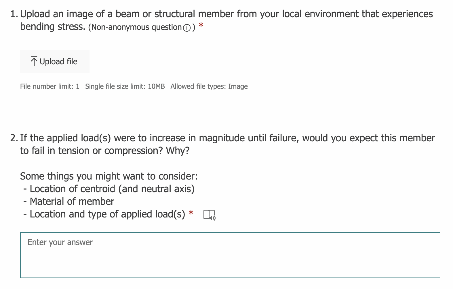 1 Upload An Image Of A Beam Or Structural Member From Your Local Environment That Experiences Bending Stress Non Anon 1