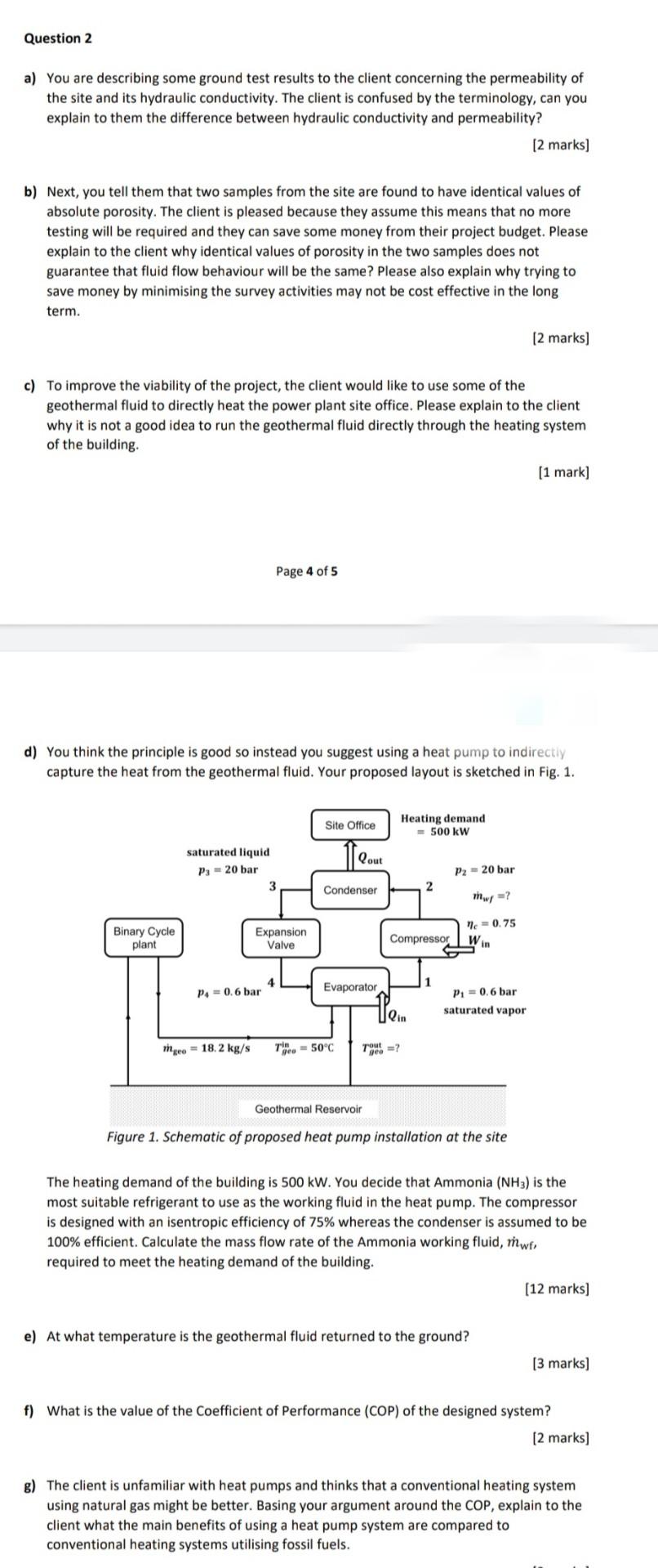A You Are Describing Some Ground Test Results To The Client Concerning The Permeability Of The Site And Its Hydraulic C 1