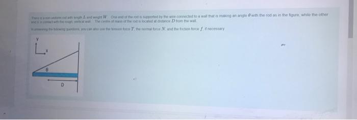 Mant Dib Firt 0 What Is The Not Force Aching On The Rod From The Wall 1