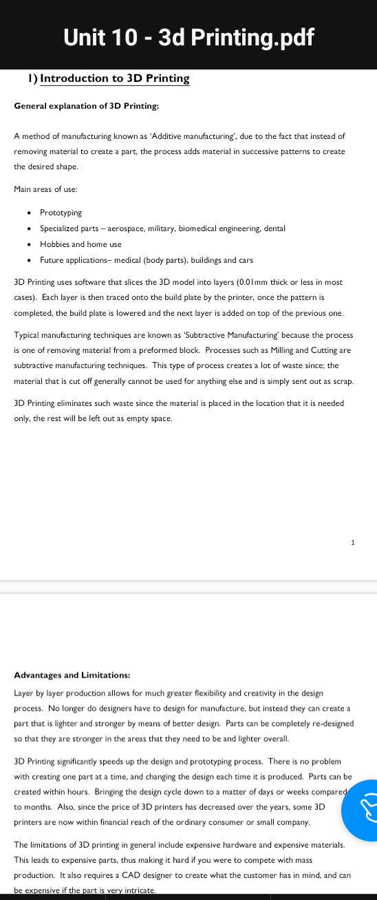 Mechanical Engineering 3d Printing Please Do A Research About 3d Printing Not Less Than 1000 Words 1