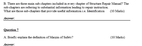 B There Are Three Main Sub Chapters Included In Every Chapter Of Structure Repair Manual The Sub Chapters Are Referrin 1