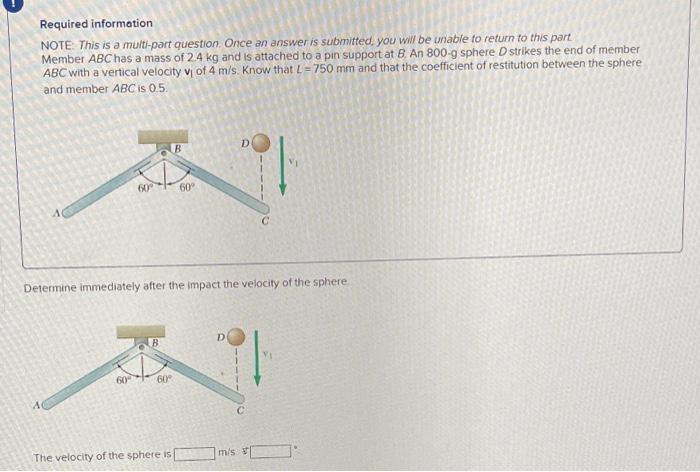 Required Information Note This Is A Multi Part Question Once An Answer Is Submitted You Will Be Unable To Refurn To T 1