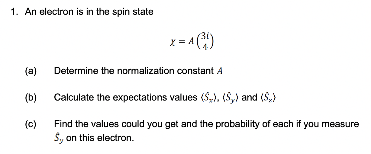 Need Help With Quantum Mechanics 1