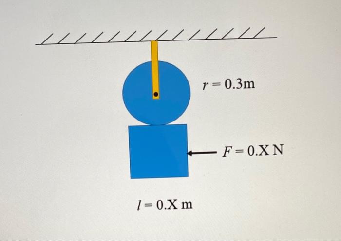 Figure 4 A Shows A Thin Circular Disc With A Mass Of 2 Kg Welded To The Surface Of A Thin Square Plate With Mass Of 1 2