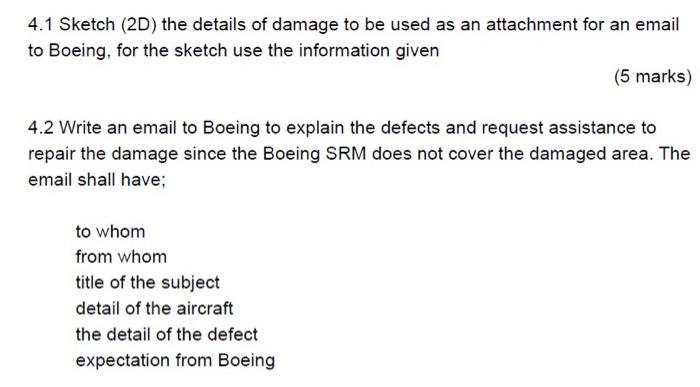 Question 4 A 3 Inch Crack Found On A B737 400 9m Abc Operated By Miat Airlines Sdn Bhd The Crack Was 2 Inches Forwa 2