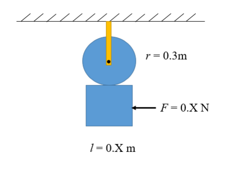 Figure 4 A Shows A Thin Circular Disc With A Mass Of 2 Kg Welded To The Surface Of A Thin Square Plate With Mass Of 1 1