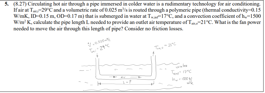 5 8 27 Circulating Hot Air Through A Pipe Immersed In Colder Water Is A Rudimentary Technology For Air Conditioning 1