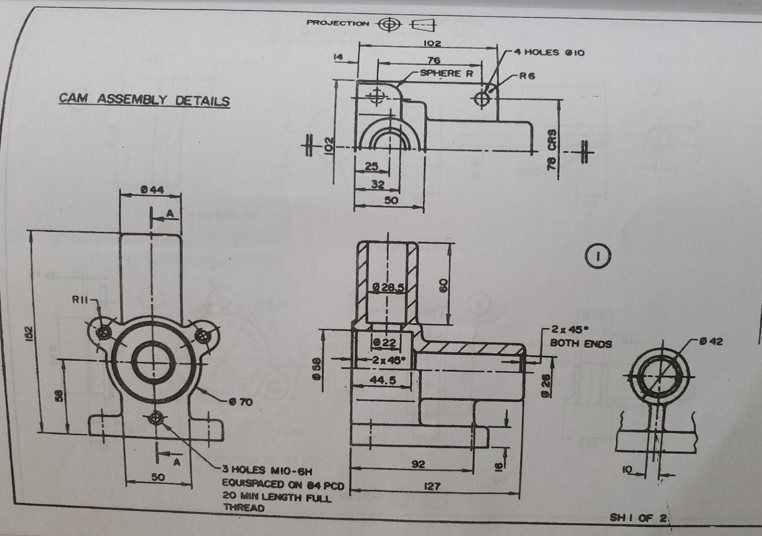 Cam Ascembly The Cam Assembly Shown On Pages 265 And 266 Consists Of The Following Details A Cast Iron Body Item 1 A 3