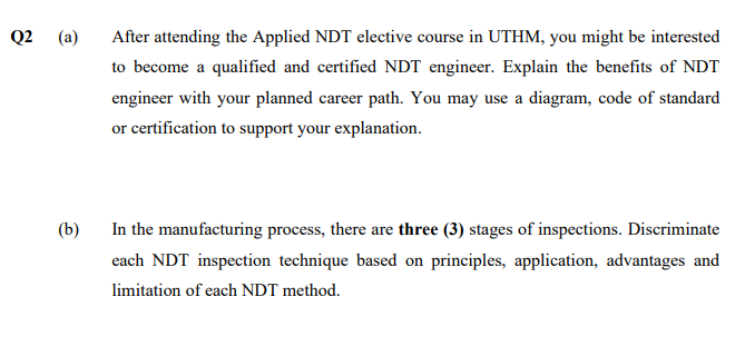 A After Attending The Applied Ndt Elective Course In Uthm You Might Be Interested To Become A Qualified And Certified 1