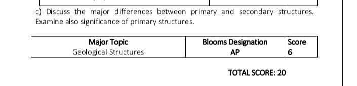 C Discuss The Major Differences Between Primary And Secondary Structures Examine Also Significance Of Primary Structur 1