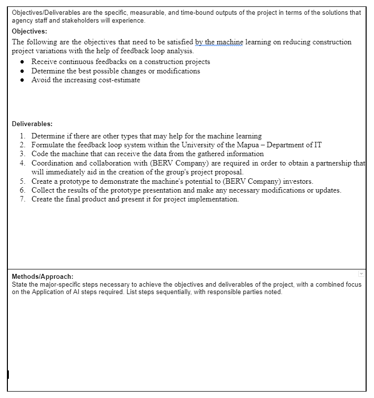 Methods Approach State The Major Specific Steps Necessary To Achieve The Objectives And Deliverables Of The Project Wi 1