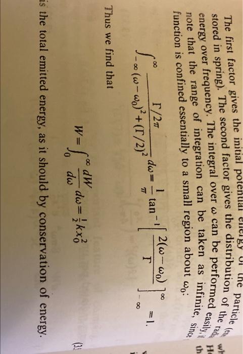 Radio Wh Stored In Spring The Second Factor Gives The Distribution Of The The First Factor Gives The Initial Potential 1