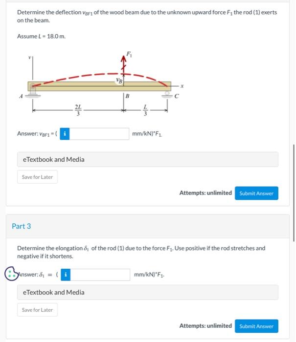 A Timber E 12gpa Beam Is Loaded And Supported As Shown The Cross Section Of The Timber Beam Is B 110 Mm Wide And H 2