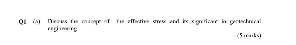 Course Geotechnics Please I Need The Answer Within 1 30 2 Hours Maximum Otherwise It S Not Useful For Me Thank You 1