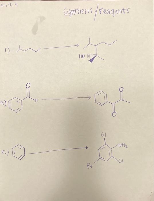 Synthesis Reagents 1 4 5 1