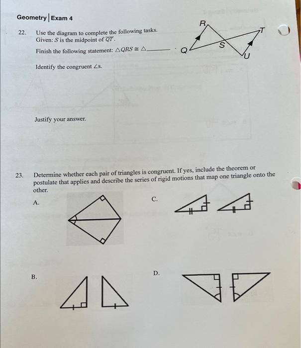 19 Complete The Two Column Proof Below Given Ab Cb Ad Ccd Prove Abd Cbd Adb Cdb Prove Abd Cbd 20 Write A C 3