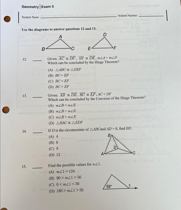 Based On Chapter 5 Of The Textbook And Unit 5 Of The Study Guide For Each Of The Following Write On The Blank Line The 3