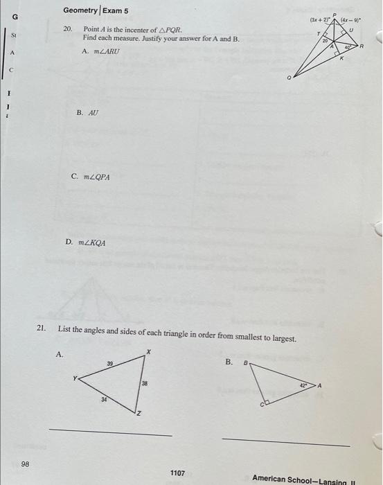 Based On Chapter 5 Of The Textbook And Unit 5 Of The Study Guide For Each Of The Following Write On The Blank Line The 6