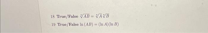 18 True False Nab Na Nb 19 True False Ln Ab Lna Lnb 1