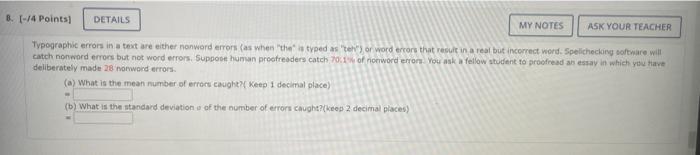 De Berately Mast 2t Noriwsed Erears A Winat Is The Mean Tumier Of Erters Easght Katp 1 Decimat Olacel Bi What Is Th 3