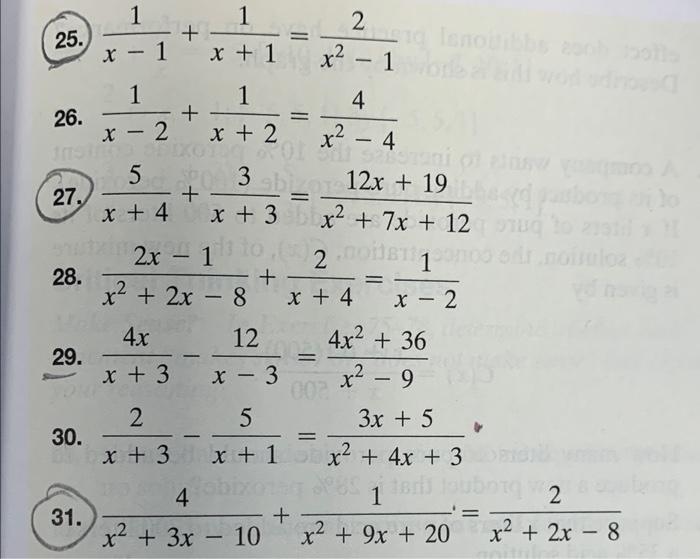 Practice Exercises In Exercises 1 34 Solve Each Rational Equation If An Equation Has No Solution So State 1 X1 2 X 3