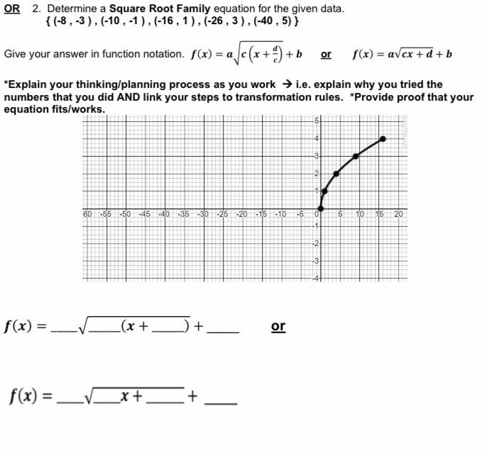 Give Your Answer In Function Notation F X Ac X Cd B Or F X Acx D B Explain Your Thinking Planning Process As You 1