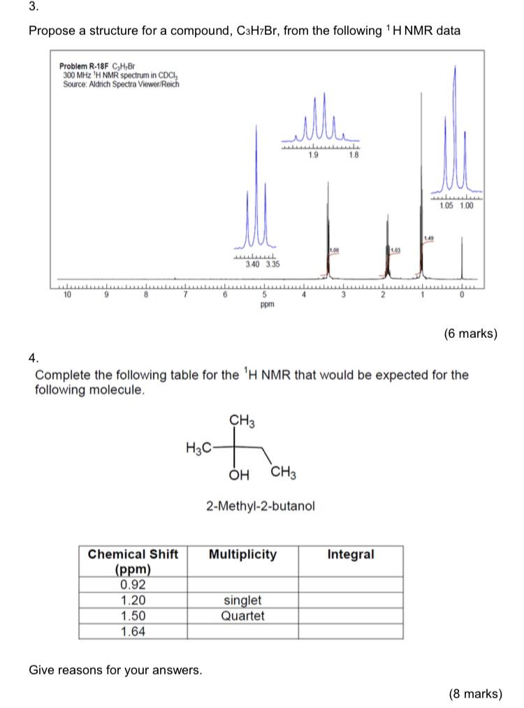 Nmr Interpretation Questions 2
