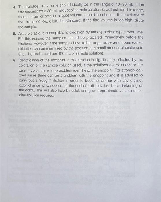 Equipment Needed O Buret And Stand 100 Ml Volumetric Flask 5 And 10 Ml Pipets 10 And 100 Ml Measuring Cylinders 25 3