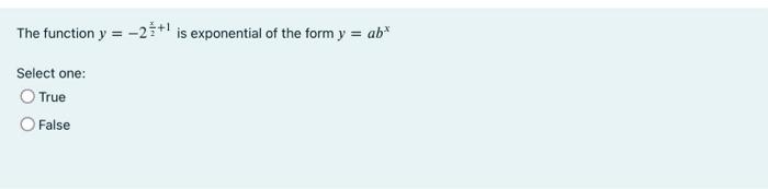 If F X X2 1 And G X X 1 Then F G 4 Equals A 1 B 4 C 5 D 2 E 3 The Function Y 22x 1 Is Exponential Of The Fo 2