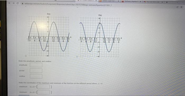 Graph Two Full Perlods Nfthe Function F X 43 Cos X Graph Two Full Periods Of The Function F X Cos 8x Ferrint Taxi 7