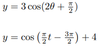 1 Calculate The Phase Shift Magnitude And Direction 2 Neatly Graph One Full Period And Label The Endpoints Of The P 1