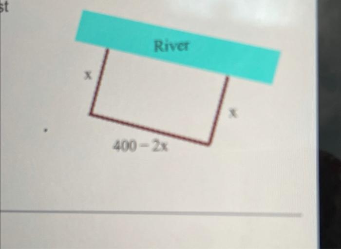 You Have 400 Feet Of Fencing To Enclose A Rectangular Plot That Borders On Area That Can Be Enclosed The Width Labeled 2