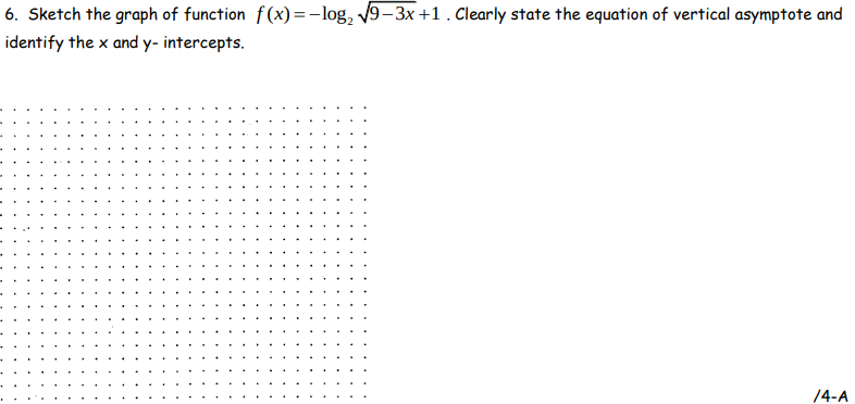 Exponential And Logarithmic Functions Grade 12 Advanced Functions Questions Please Only Answer If You Are Answering A 1