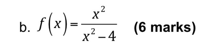 F X X2 4x2 6 Marks 1