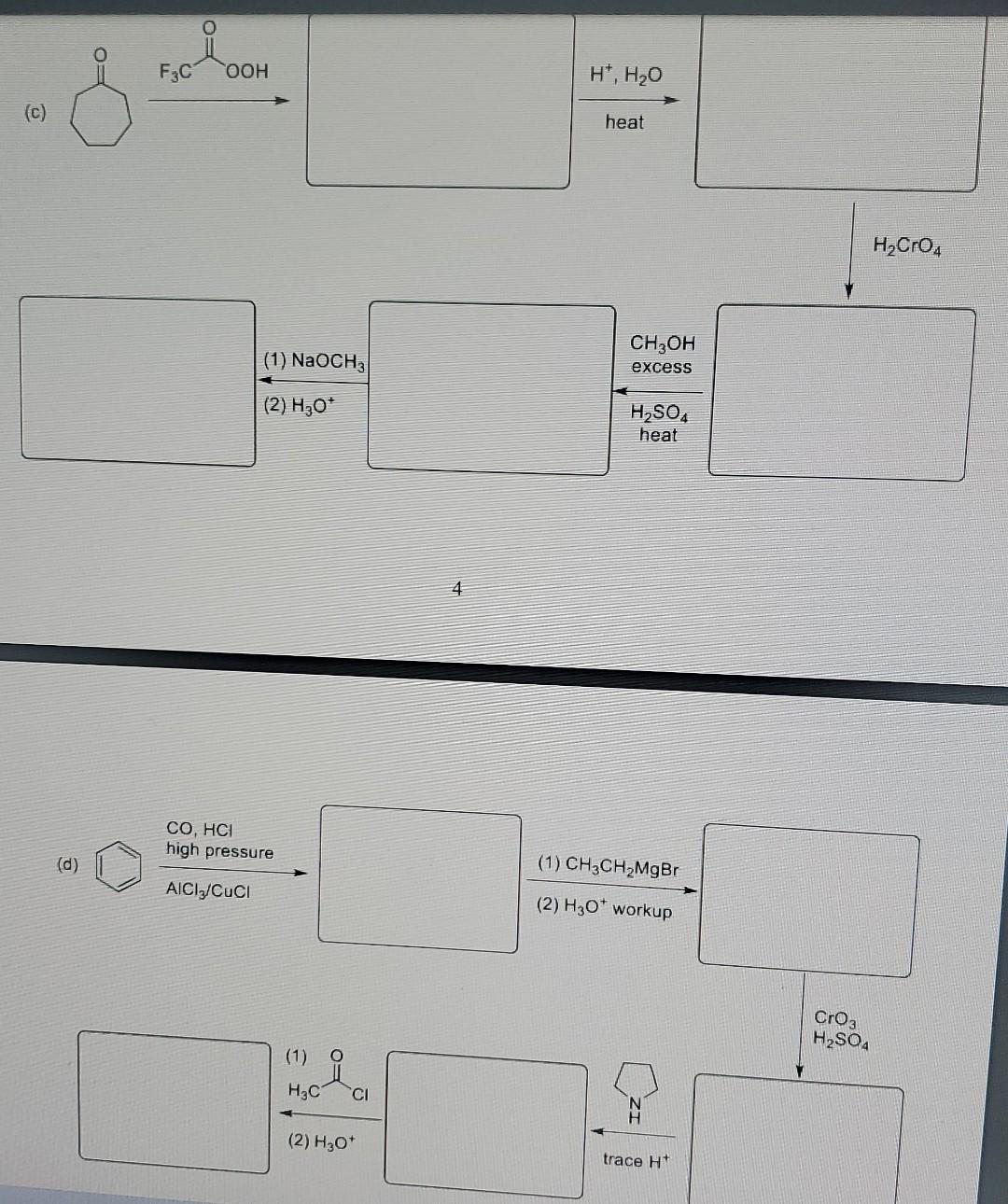2 Fill In The Blanks With Organic Compounds Or Reagents And Necessary Conditions 40 Pts He Pd C Hno3 H2so4 A Nan 2