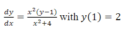 Solve The Differential Equation Using The Separation Of Variables Method 1